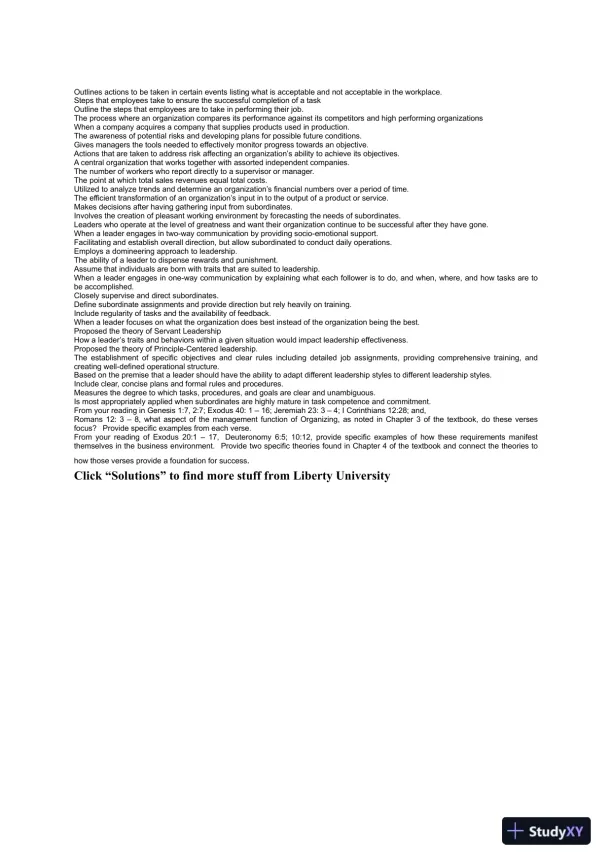 Liberty University Busi 310 Test Exam 2 Complete Solutions Correct Answers Key - Page 3 preview image