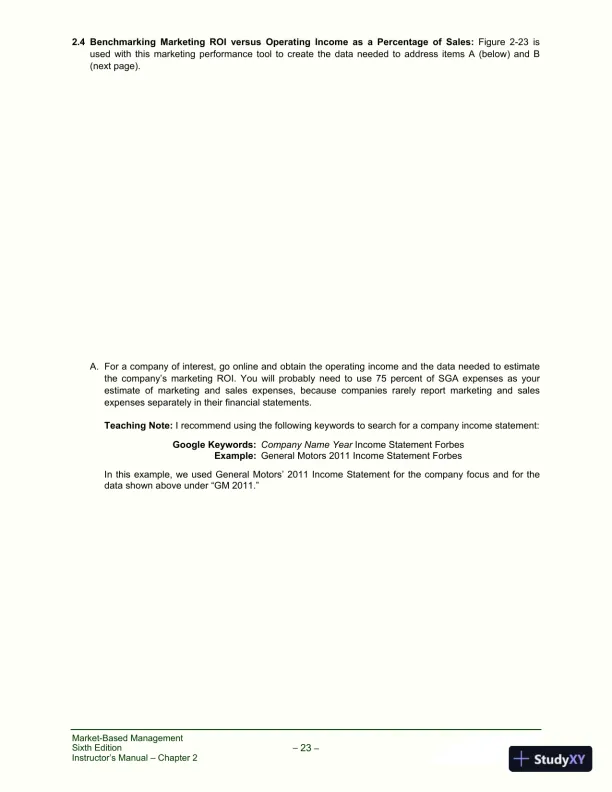 Solution Manual for Market-Based Management, 6th Edition - Page 31 preview image