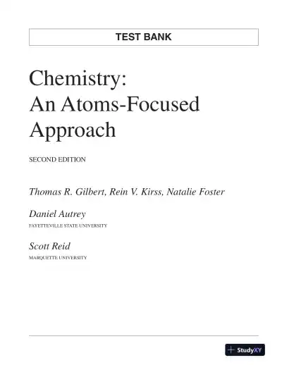 Test Bank for Chemistry: An Atoms-Focused Approach , 2nd Edition - Page 1 preview image