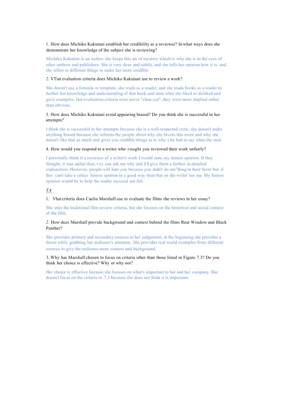 Examining Expert Reviewer Criteria and Film Evalua - Page 1 preview image