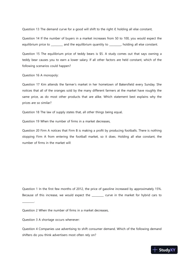 Liberty University ECON 213 Quiz 3 Complete Solutions Correct Answers Key - Page 3 preview image