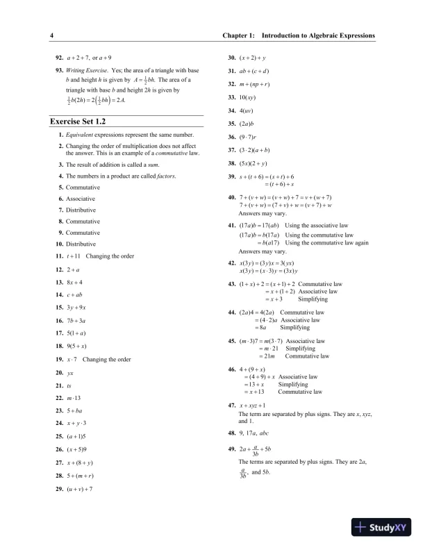 Solution Manual for Elementary and Intermediate Algebra Concepts and Applications, 7th Edition - Page 7 preview image