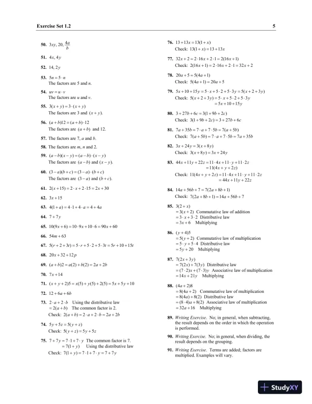 Solution Manual for Elementary and Intermediate Algebra Concepts and Applications, 7th Edition - Page 8 preview image