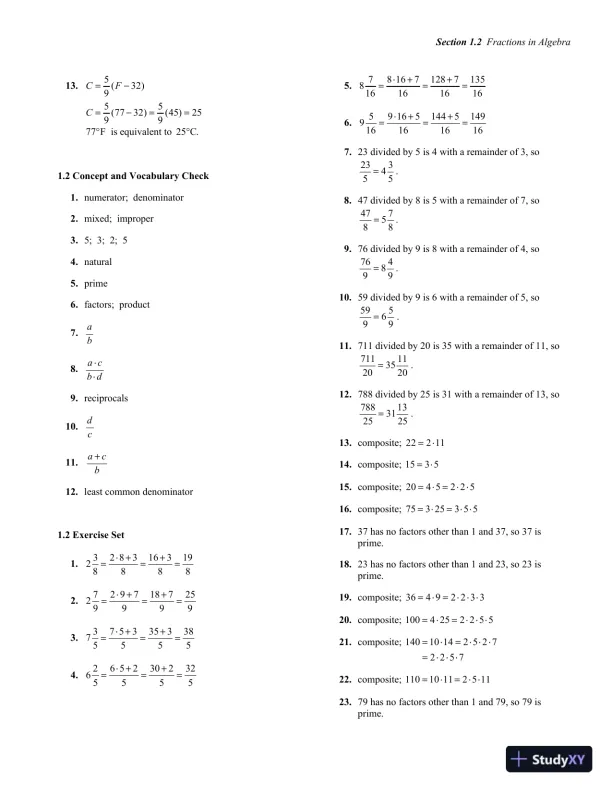 Solution Manual for Introductory and Intermediate Algebra for College Students, 6th Edition - Page 10 preview image