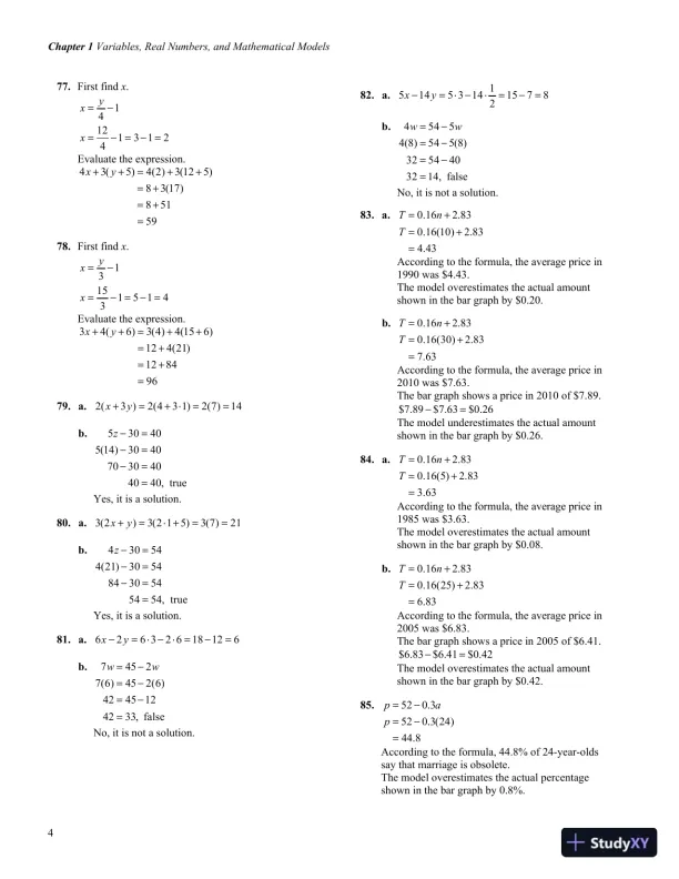 Solution Manual for Introductory and Intermediate Algebra for College Students, 6th Edition - Page 7 preview image