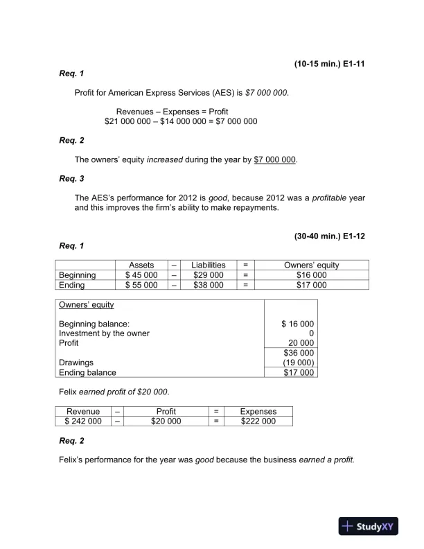 Accounting, 7th Edition Solution Manual - Page 13 preview image