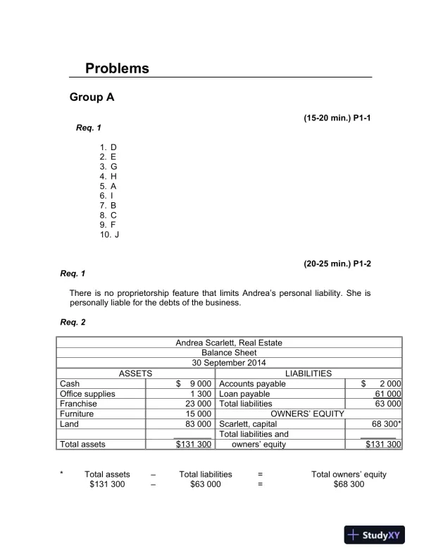 Accounting, 7th Edition Solution Manual - Page 16 preview image