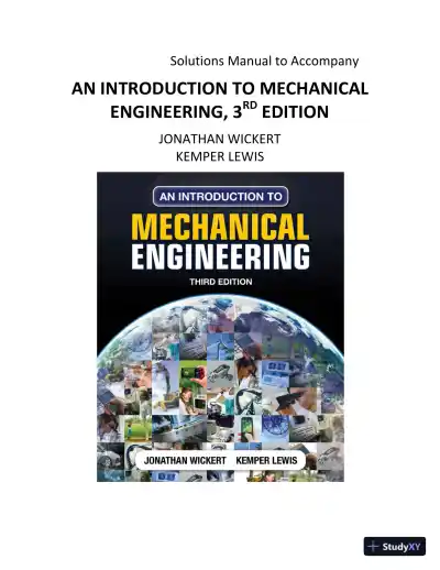 Solution Manual for An Introduction to Mechanical Engineering, 3rd Edition - Page 1 preview image
