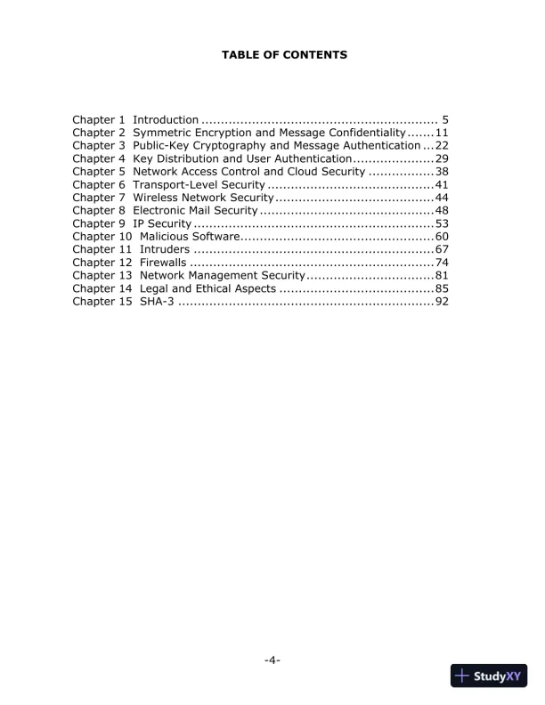 Solution Manual for Network Security Essentials: Applications and Standards, 6th Edition - Page 3 preview image
