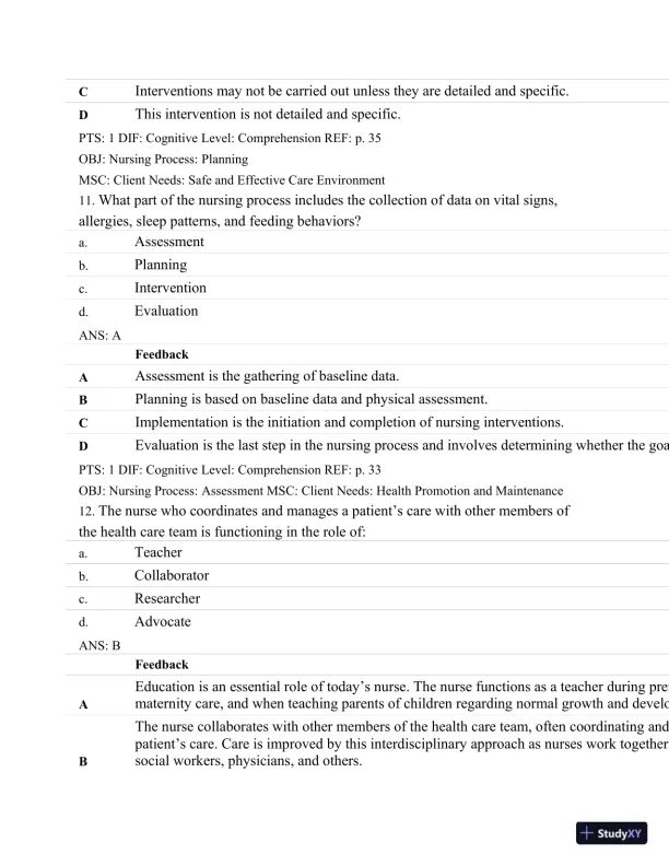 Test Bank For Maternal-Child Nursing, 4th Edition - Page 21 preview image