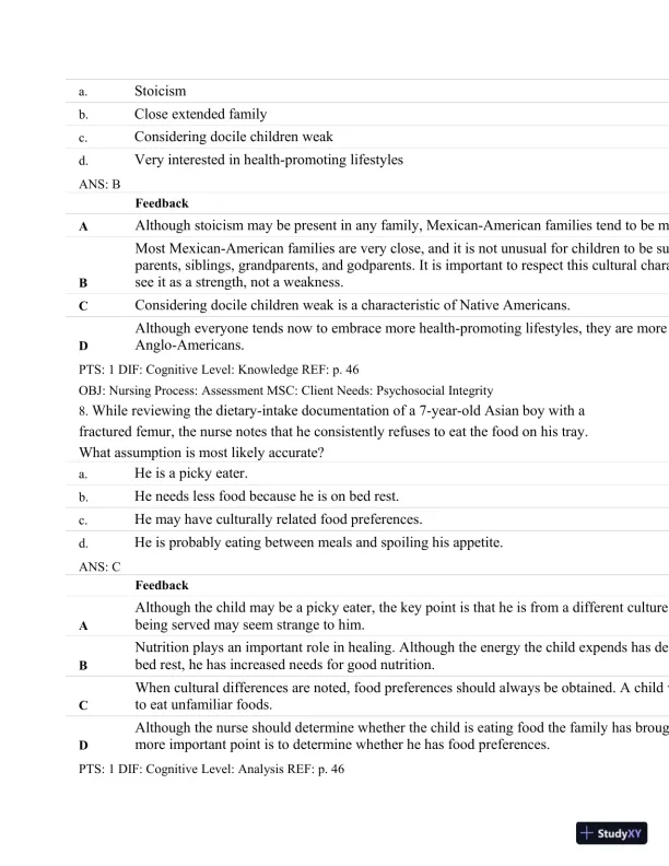 Test Bank For Maternal-Child Nursing, 4th Edition - Page 28 preview image