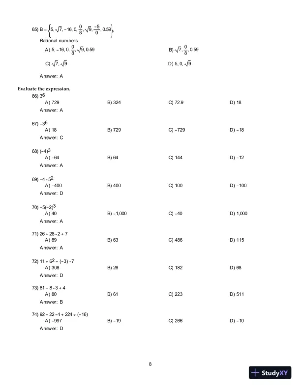 Test Bank For Essentials of College Algebra, 12th Edition - Page 10 preview image