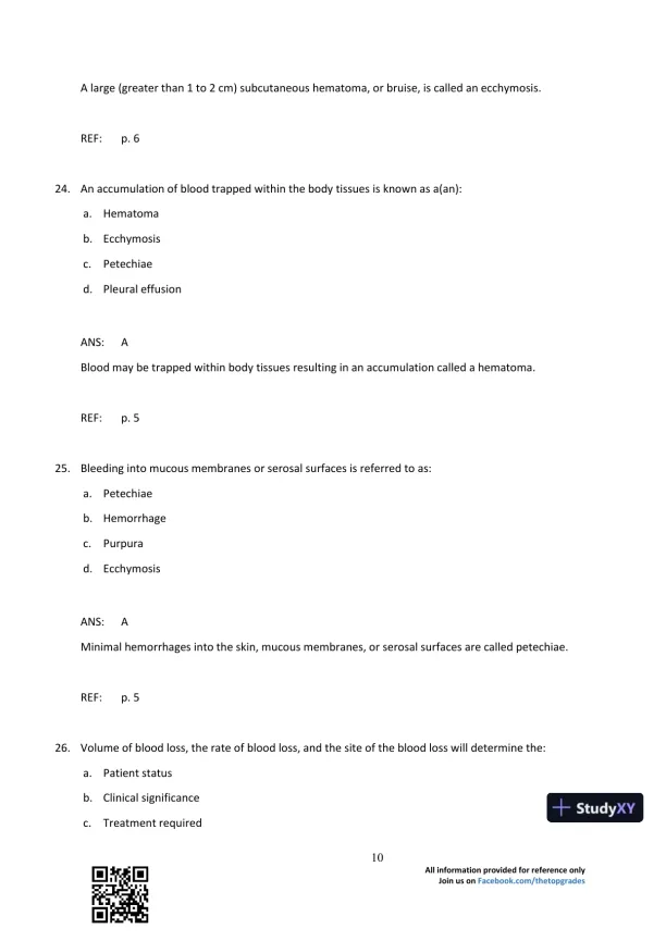 Comprehensive Radiographic Pathology 5th Edition Test Bank - Page 11 preview image