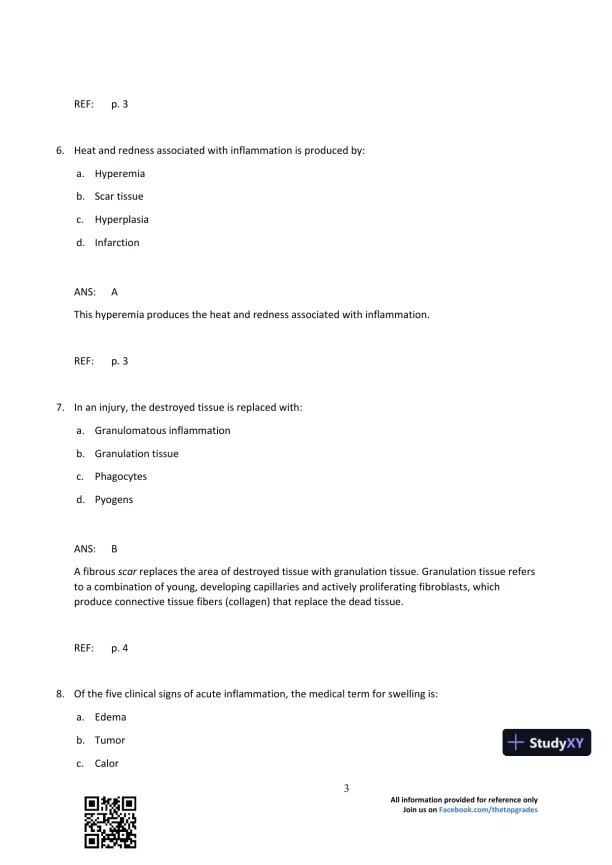 Comprehensive Radiographic Pathology 5th Edition Test Bank - Page 4 preview image