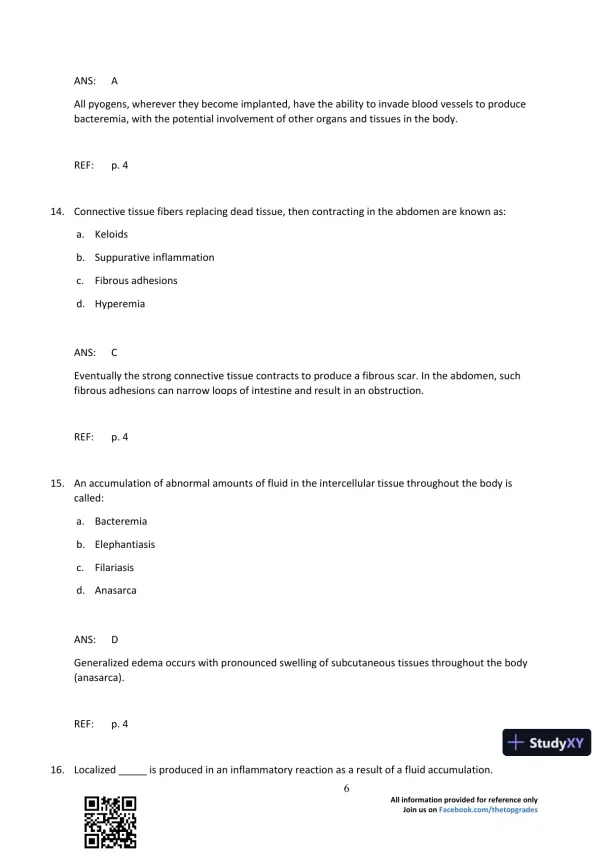 Comprehensive Radiographic Pathology 5th Edition Test Bank - Page 7 preview image