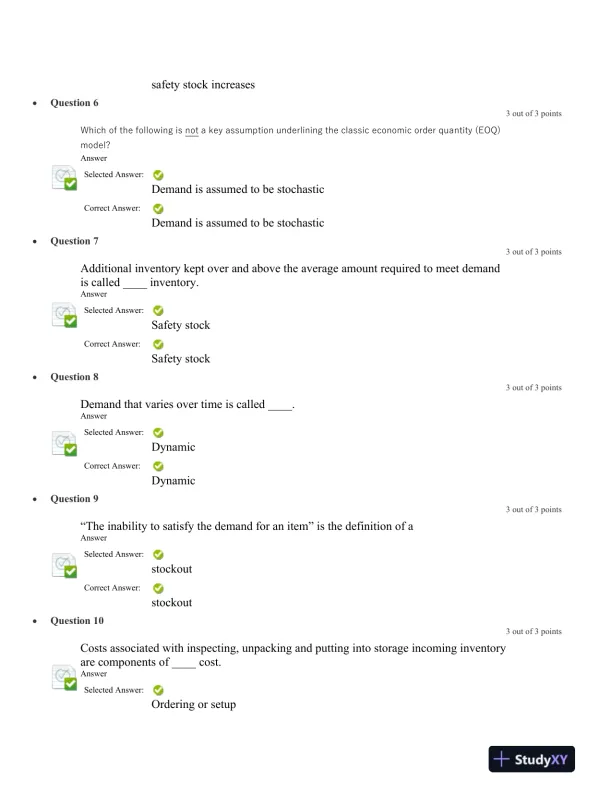 Inventory Management and Aggregate Planning in Operations - Page 3 preview image