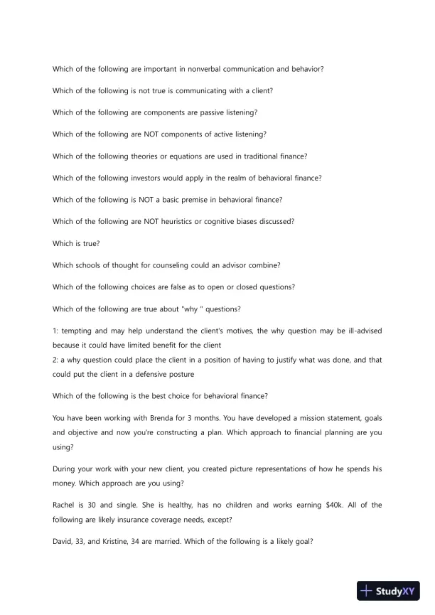 Liberty University BUSI352 Quiz 5 Complete Solutions Correct Answers Key - Page 4 preview image