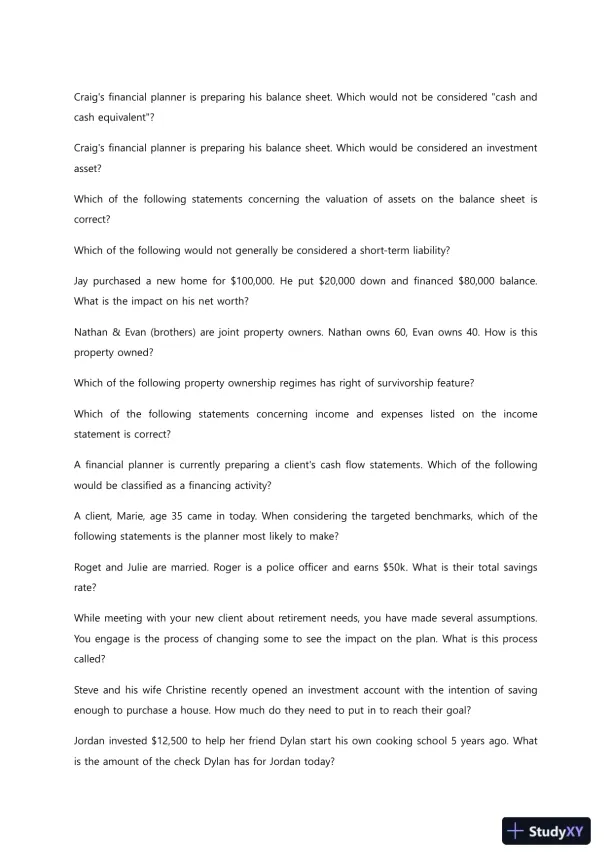 Liberty University BUSI352 Quiz 5 Complete Solutions Correct Answers Key - Page 6 preview image