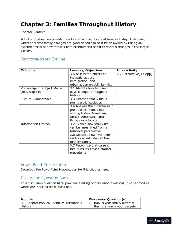 Class Notes for Families and Their Social Worlds, 3rd Edition - Page 11 preview image