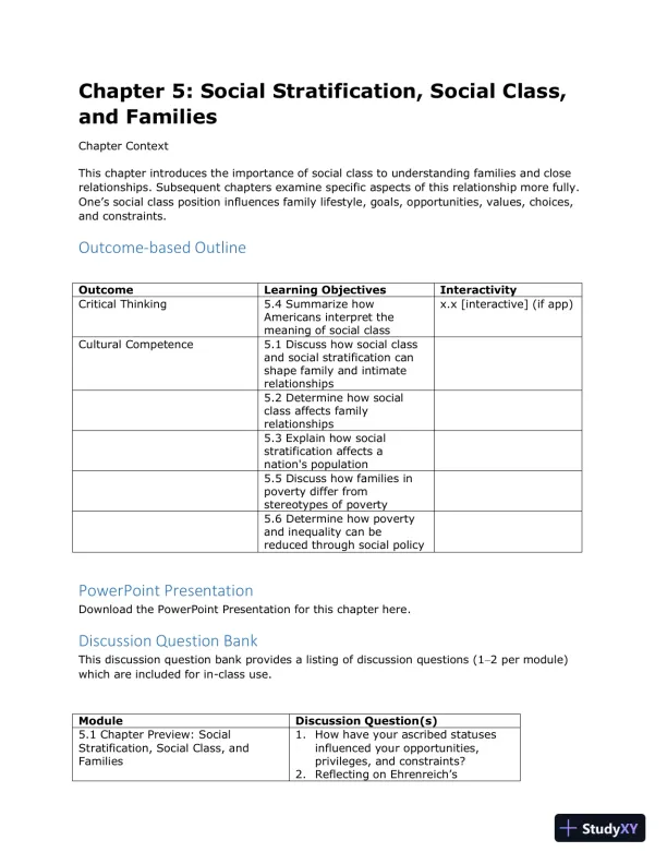 Class Notes for Families and Their Social Worlds, 3rd Edition - Page 17 preview image