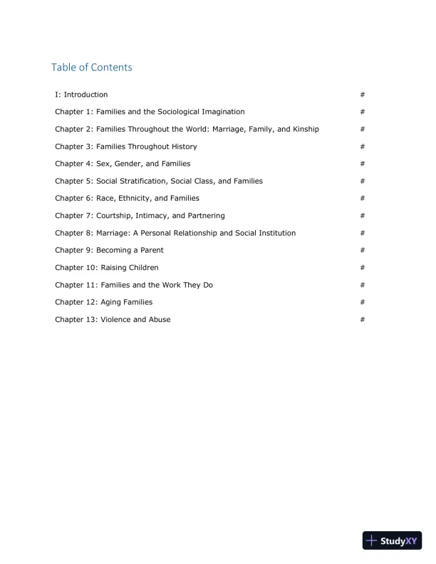 Class Notes for Families and Their Social Worlds, 3rd Edition - Page 3 preview image