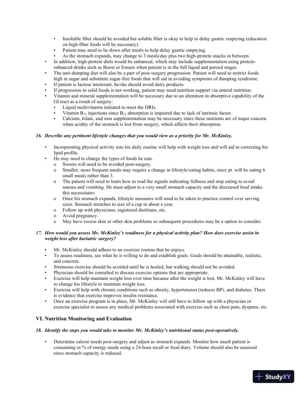 Medical Nutrition Therapy: A Case Study Approach 4th Edition Solution Manual - Page 26 preview image