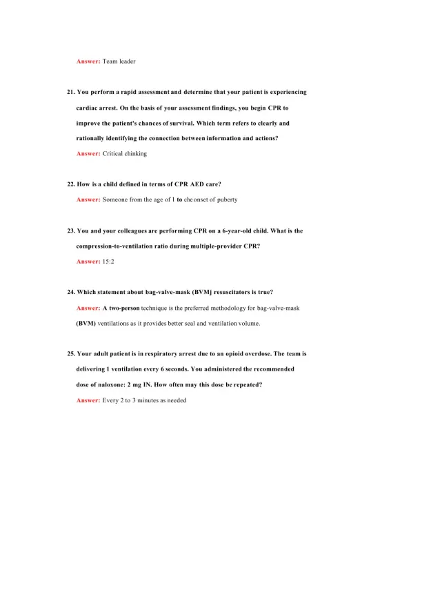 BLS FINAL EXAM 2024 - Page 5 preview image