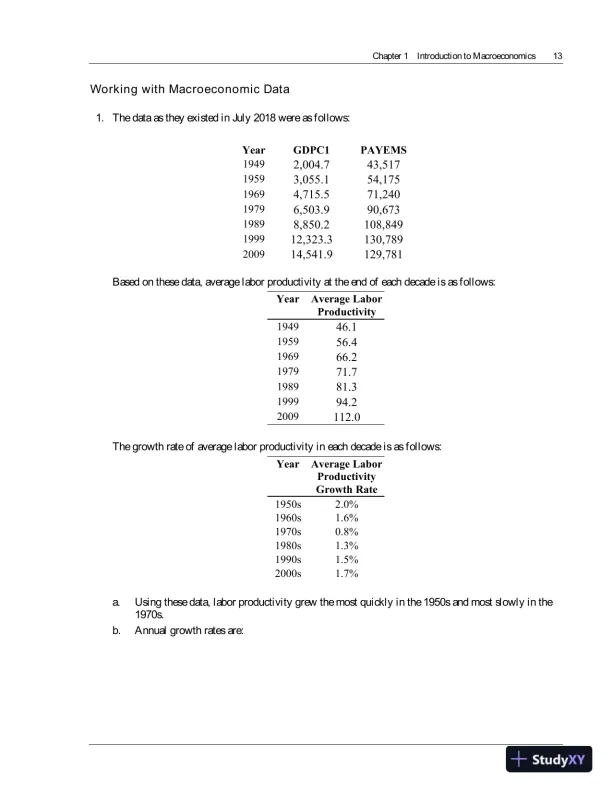 Solution Manual For Macroeconomics, 10th Edition - Page 16 preview image