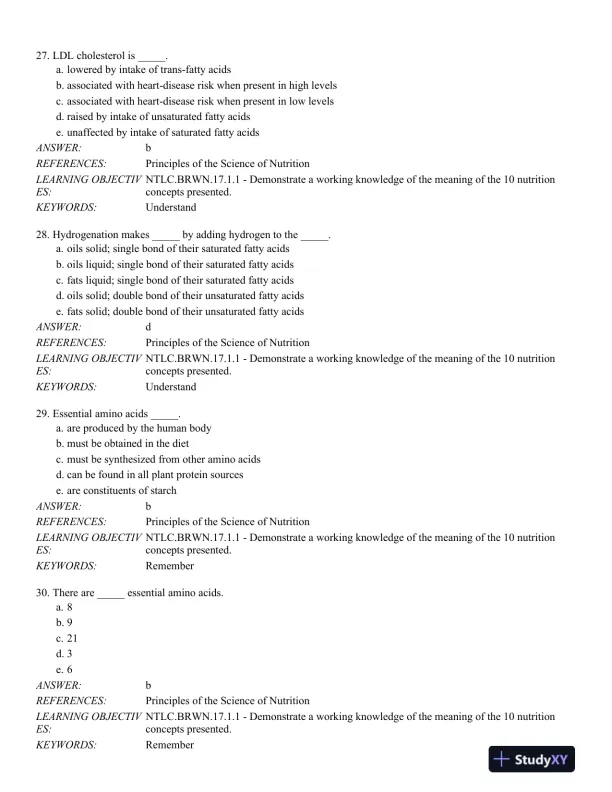 Nutrition Through the Life Cycle 6th Edition Test Bank - Page 8 preview image
