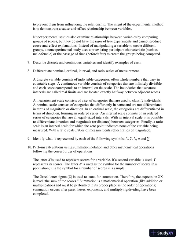 Statistics For The Behavioral Sciences, 10th Edition Solution Manual - Page 4 preview image