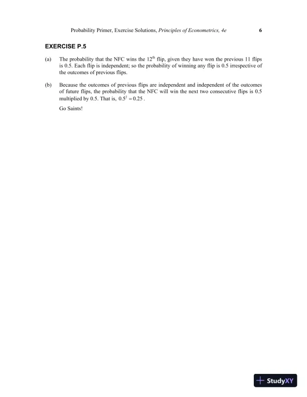 Principles Of Econometrics, 4th Edition Solution Manual - Page 9 preview image