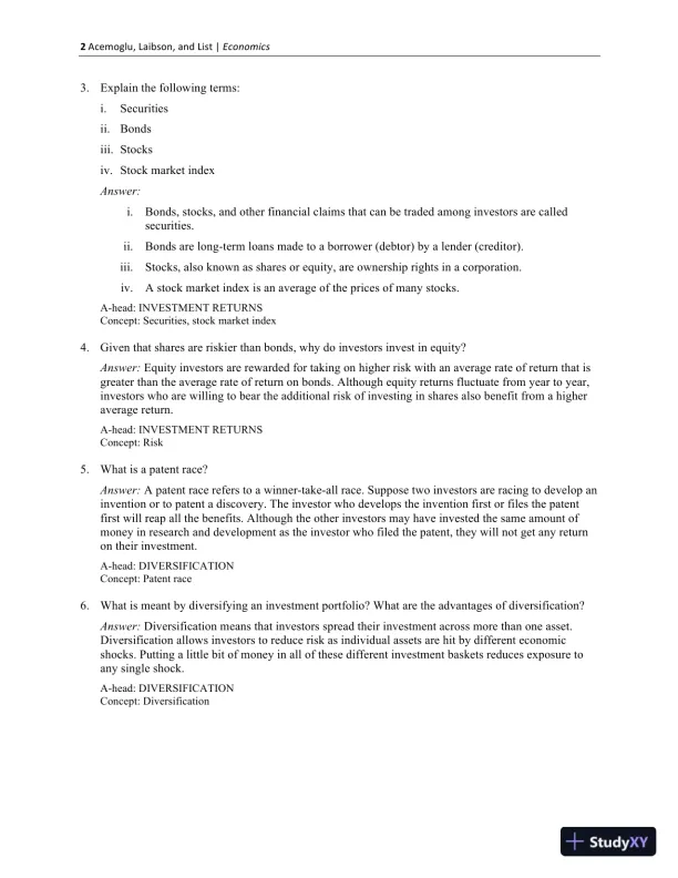 Solution Manual for Macroeconomics, 2nd Edition - Page 3 preview image