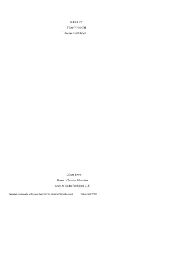 TEAS 7 Math Practice Test Edition 3 - Page 1 preview image
