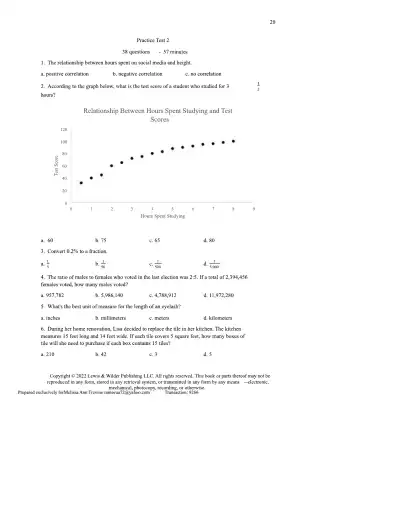 TEAS 7 Math Practice Test Edition 3 - Page 20 preview image