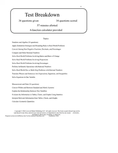 TEAS 7 Math Practice Test Edition 3 - Page 4 preview image