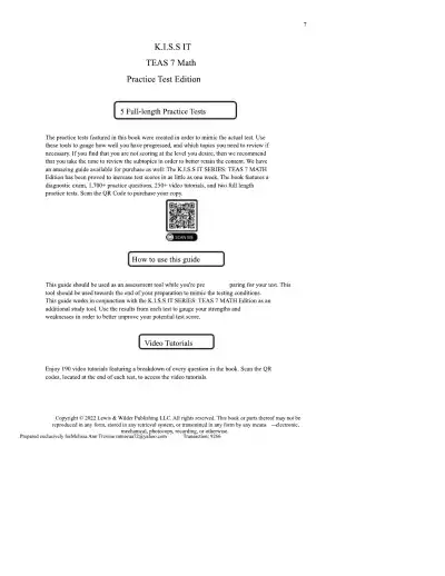 TEAS 7 Math Practice Test Edition 3 - Page 7 preview image