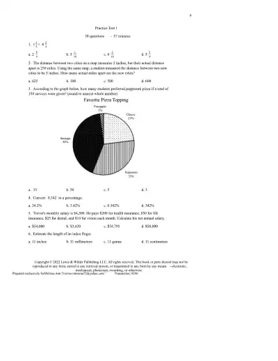 TEAS 7 Math Practice Test Edition 3 - Page 9 preview image