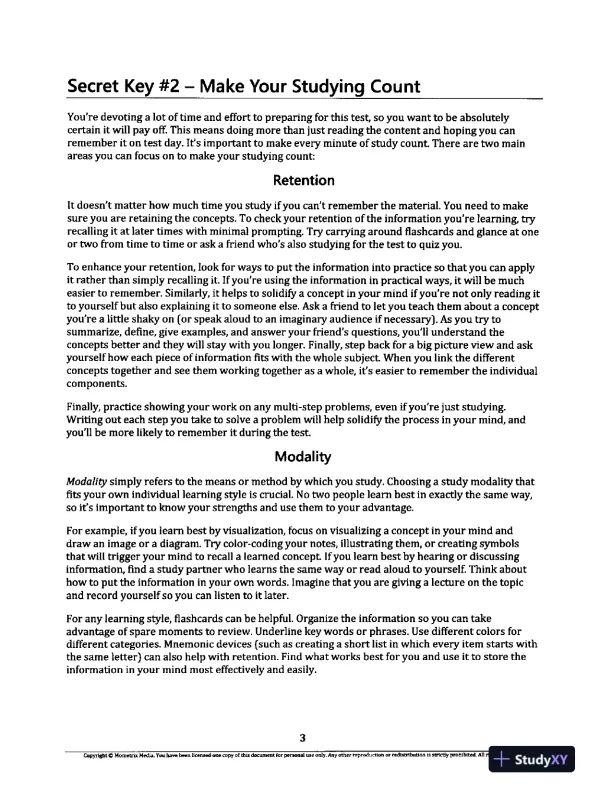 Praxis Business Education Content Knowledge (5101) Secrets Study Guide (2020) - Page 11 preview image