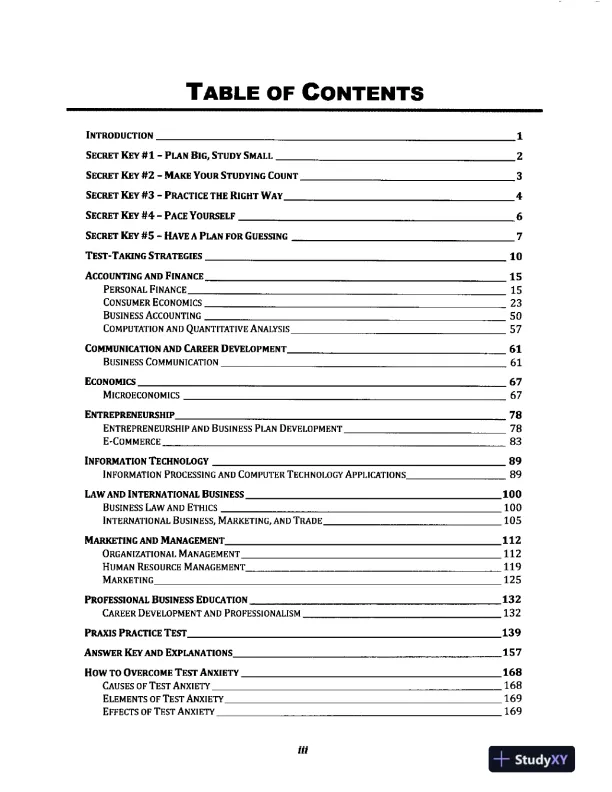 Praxis Business Education Content Knowledge (5101) Secrets Study Guide (2020) - Page 7 preview image