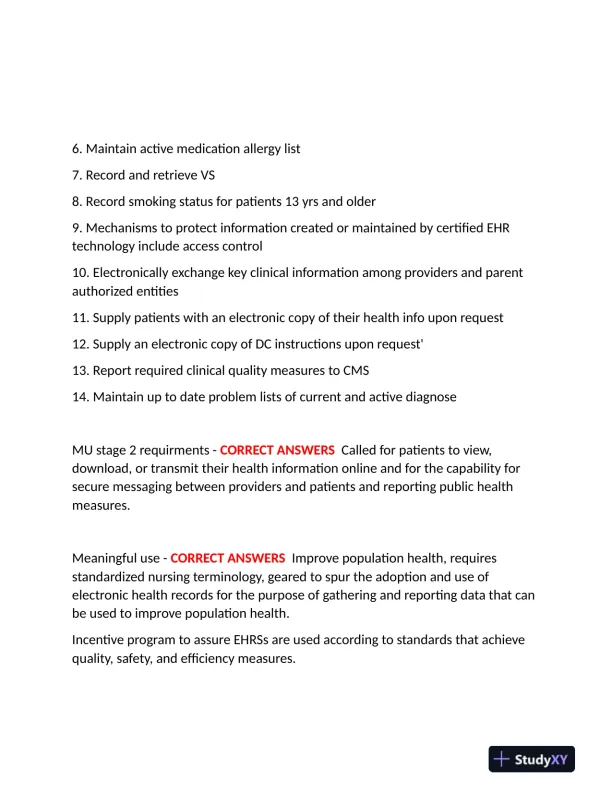 2023-2024 WGU D220 Management Information System Practice Exam With Answers (226 Solved Questions) - Page 10 preview image