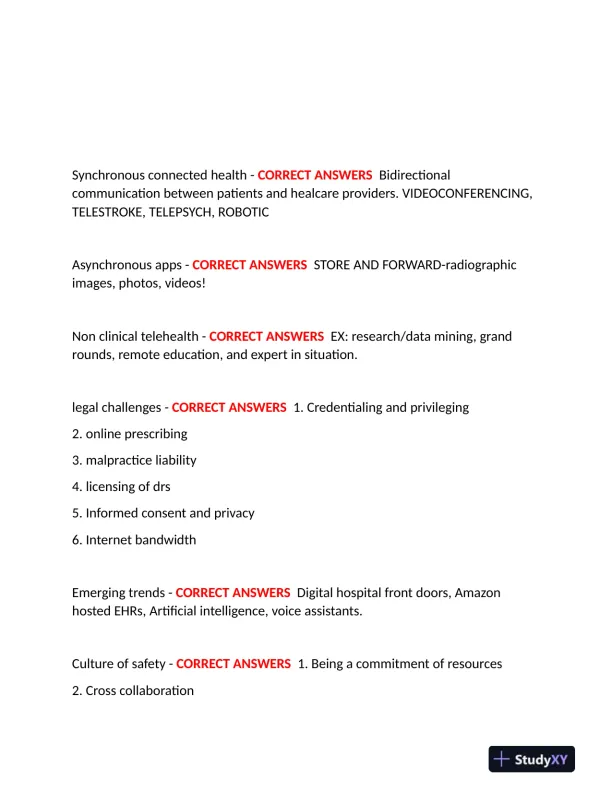 2023-2024 WGU D220 Management Information System Practice Exam With Answers (226 Solved Questions) - Page 15 preview image