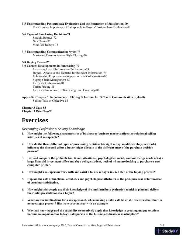 SELL, Canadian Edition Lecture Notes - Page 16 preview image