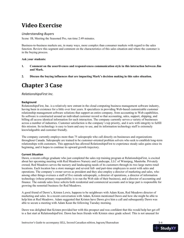 SELL, Canadian Edition Lecture Notes - Page 18 preview image