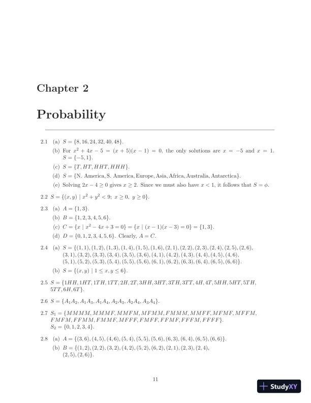 Solution Manual For Probability And Statistics For Engineers And Scientists, 9th Edition - Page 13 preview image