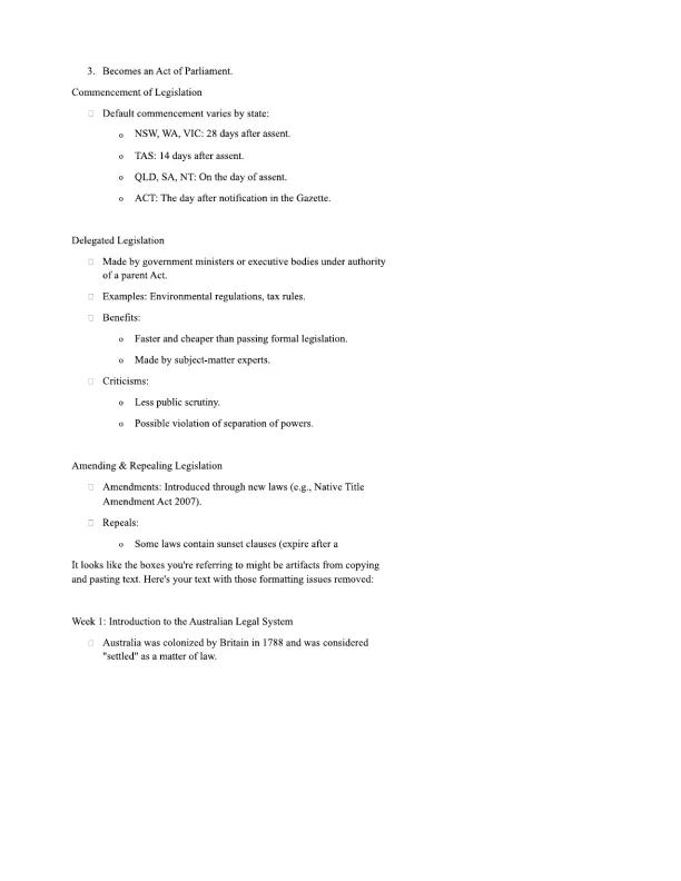Introduction to the Australian Legal System - Page 3 preview image