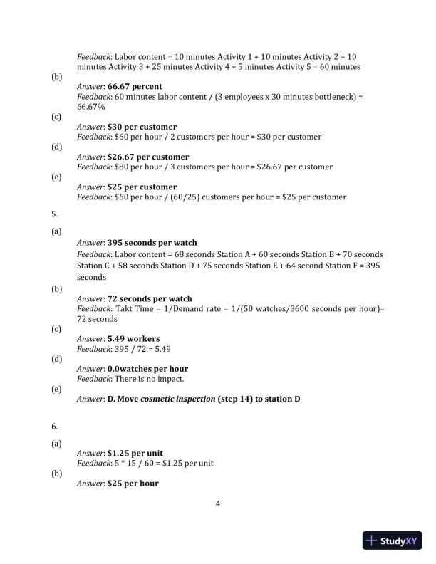 Operations Management, (Mcgraw-hill Education Operations and Decision Sciences) 1st Edition Solution Manual - Page 24 preview image