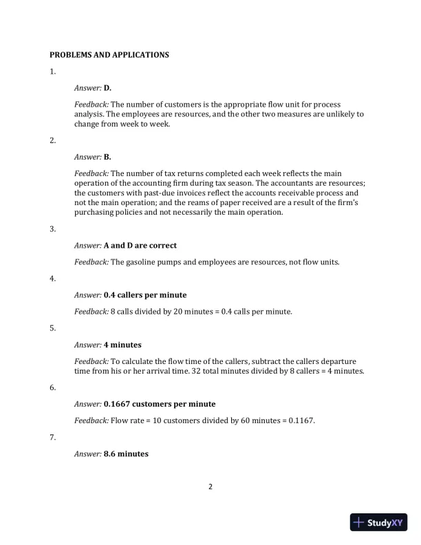 Operations Management, (Mcgraw-hill Education Operations and Decision Sciences) 1st Edition Solution Manual - Page 7 preview image
