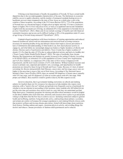 The Impact of Social Determinants of Health Discus - Page 1 preview image