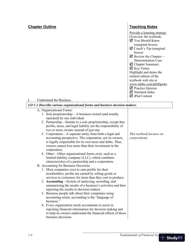 Solution Manual for Fundamentals of Financial Accounting, 5th Edition - Page 5 preview image