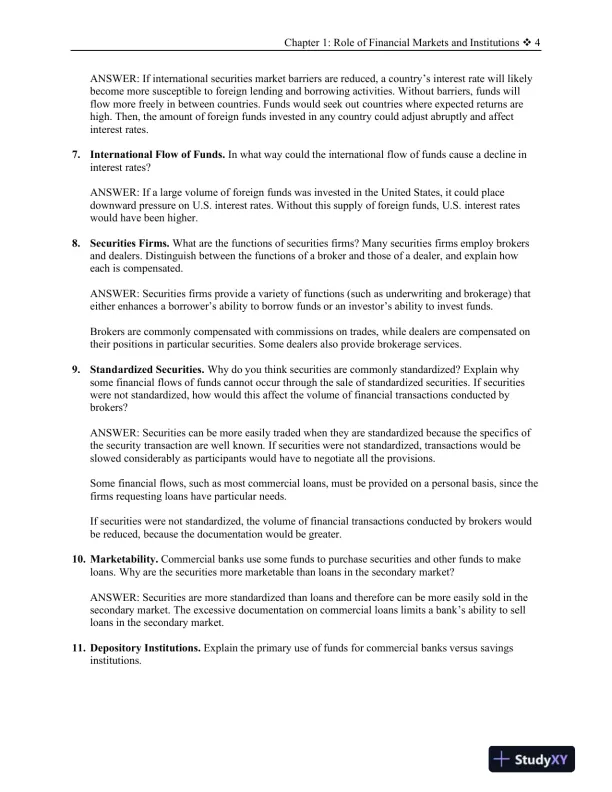 Financial Markets and Institutions, 11th Edition Solution Manual - Page 5 preview image